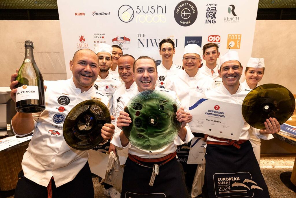 image podium championnat europe sushi 2024